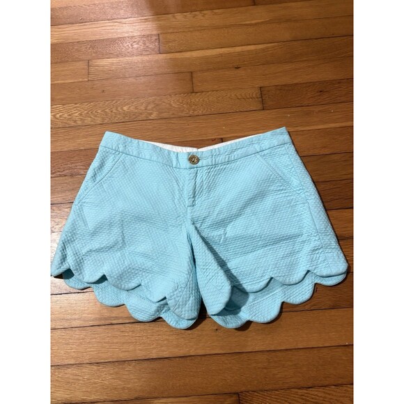Lilly Pulitzer Size 4 Buttercup Shorts Light Blue - Picture 2 of 8